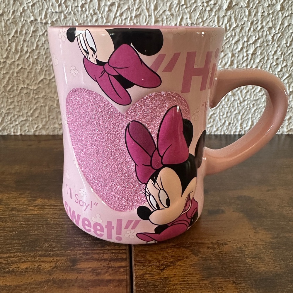 Disney Pink Mug with Minnie Mouse Design